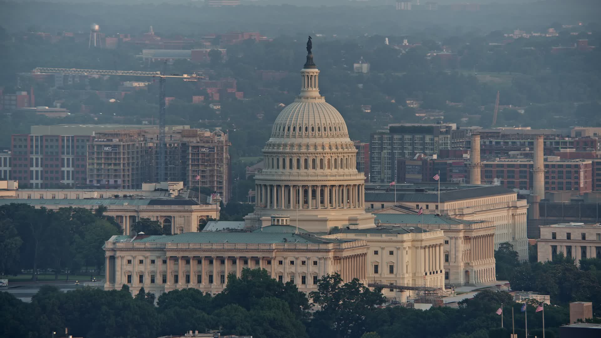 4.8K aerial stock footage approaching Nationals Park Baseball Stadium in  Washington DC Aerial Stock Footage AX75_071E