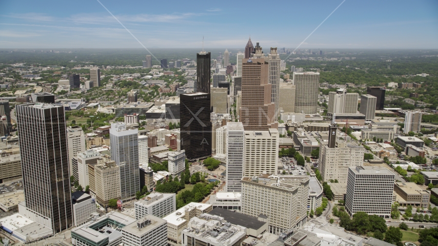 Georgia-Pacific Tower, Equitable Plaza, Downtown Atlanta, Georgia  Aerial Stock Photo AX36_037.0000148F | Axiom Images