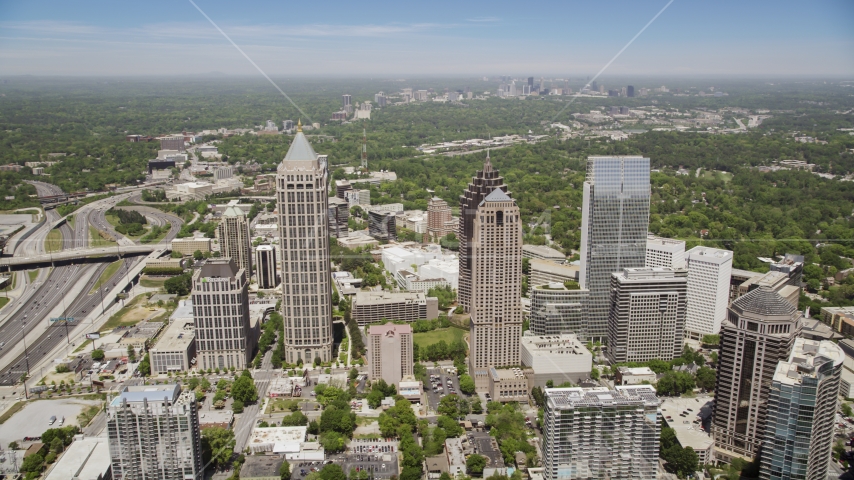 GLG Grand and One Atlantic Center, Midtown Atlanta Aerial Stock Photo AX36_043.0000070F | Axiom Images