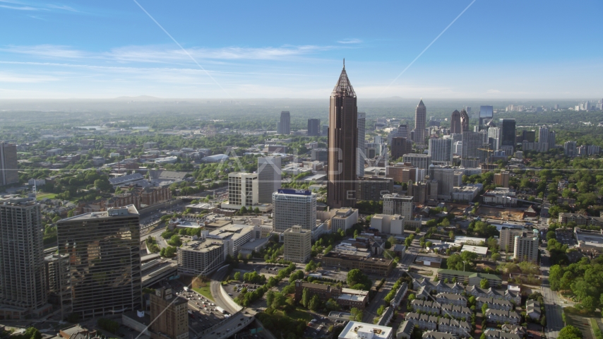 Bank of America Plaza, Midtown Atlanta, Georgia Aerial Stock Photo AX38_075.0000148F | Axiom Images