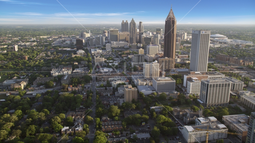 Bank of America Plaza near Downtown Atlanta, Georgia Aerial Stock Photo AX39_035.0000101F | Axiom Images