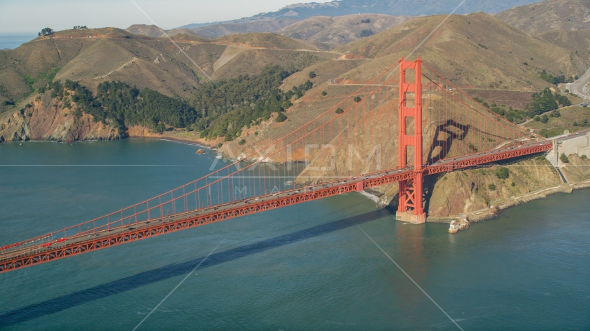 The Marin side of the Golden Gate Bridge, San Francisco, California Aerial Stock Photo DCSF05_039.0000031 | Axiom Images