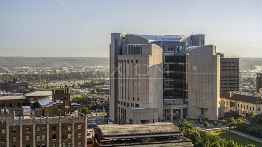The federal courthouse in Downtown Kansas City, Missouri Aerial Stock Photo DXP001_048_0003 | Axiom Images