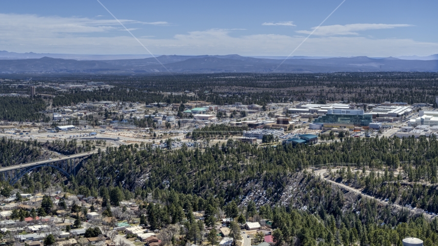A wide view of the Los Alamos National Laboratory, New Mexico Aerial Stock Photo DXP002_134_0001 | Axiom Images