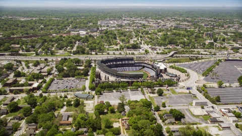 AX36_029.0000121F - Aerial stock photo of Major League Baseball Stadium, Atlanta, Georgia