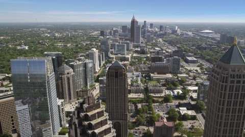 AX37_072.0000100F - Aerial stock photo of Midtown skyscrapers, Atlanta, Georgia