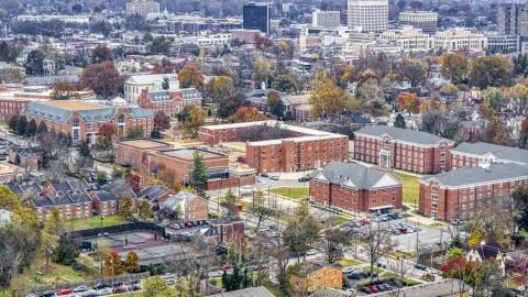 DXP001_099_0007 - Aerial stock photo of Transylvania University campus in Lexington, Kentucky