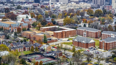 DXP001_099_0008 - Aerial stock photo of The campus of Transylvania University in Lexington, Kentucky