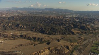 AF0001_000048 - HD stock footage aerial video flyby Castaic Lake and Castaic Dam in California