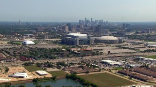 Reliant Stadium, TX Aerial Stock Footage