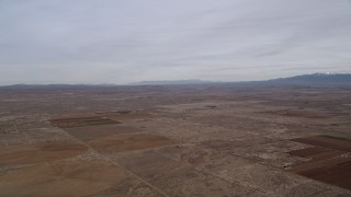 AX0006_106 - 5K aerial stock footage of VFX Background Plate of the Mojave Desert in California