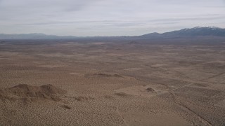 AX0006_117 - 5K aerial stock footage of VFX Plate of a desert background in California