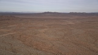 AX0006_124 - 5K aerial stock footage of VFX Plate of open desert background, Mojave Desert, California