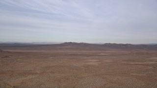 AX0006_125 - 5K aerial stock footage of VFX Desert Background Plate of the Mojave Desert in California