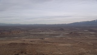 AX0006_129 - 5K aerial stock footage of a Mojave Desert VFX Background Plate, California
