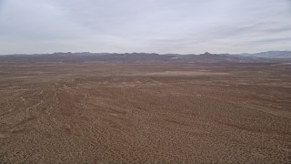AX0006_150 - 5K aerial stock footage of a Mojave Desert Background Plate for VFX, California