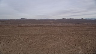AX0006_160 - 5K aerial stock footage of Mojave Desert VFX Plate of desert background in Mojave Desert, California