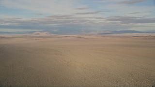 AX0011_065 - 5K stock footage aerial video of a wide view of the Mojave Desert in California