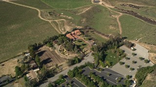 AX0014_066 - 5K aerial stock footage of Calvary Chapel Bible Fellowship, Temecula, California