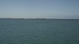 AX0027_060 - 5K aerial stock footage of flying over Cudjoe Bay, revealing mangroves, Cudjoe Key, Florida