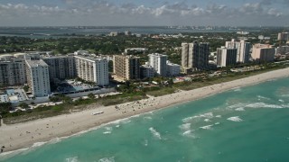 AX0031_056 - 5K aerial stock footage of The Perry South Beach, South Beach, Miami Beach, Florida
