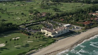 AX0032_047 - 5K stock footage aerial video of Gulf Stream Golf Club, Delray Beach, Florida