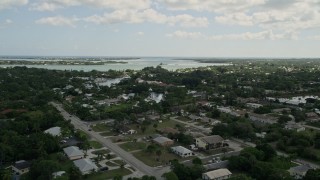 AX0033_001 - 5K aerial stock footage of homes around Willough by Creek Stuart, Florida