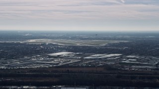 AX0165_0013 - 4K aerial stock footage of the Chicago Midway International Airport, Illinois