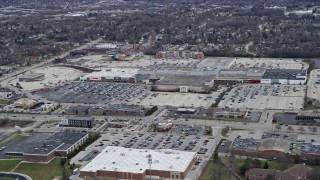AX0167_0035 - 4K aerial stock footage of Southridge Mall, Greendale, Wisconsin