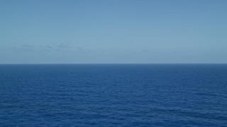 AX102_092 - 4.8K aerial stock footage of Sapphire blue waters, Atlantic Ocean 