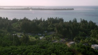 AX103_127 - 4.8K aerial stock footage of Gran Melia Golf Resort with views of Caribbean blue waters, Puerto Rico