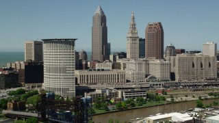 Cleveland, OH Aerial Stock Footage