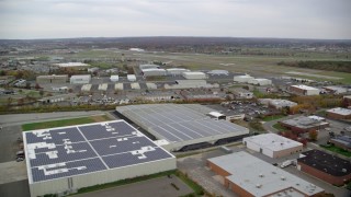 Warehouses Aerial Stock Footage