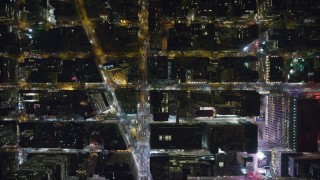 City Streets Aerial Stock Footage