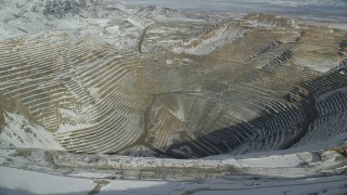 Copper Mines Aerial Stock Footage