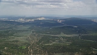 AX131_036 - 5.5K stock footage aerial video of approaching No Man's Mesa, Grand Staircase-Escalante National Monument, Utah