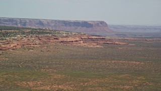 AX136_048 - 5.5K aerial stock footage of a wide view of Douglas Mesa in Navajo Nation Reservation, Utah, Arizona