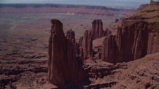 Rock Formations Aerial Stock Footage