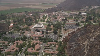 AX42_022 - 5K aerial stock footage flyby the California State University Channel Islands campus, Camarillo, California