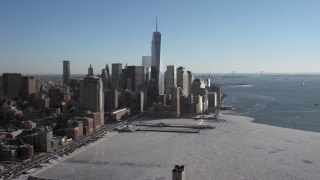 Winter Aerial Stock Footage