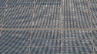 AX70_062 - 4K stock footage aerial video Panels at the Topaz Solar Farm in the Carrizo Plain, California