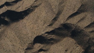AX70_198 - 4K aerial stock footage Bird's eye of mountain slopes in Los Padres National Forest, California