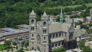 Cathedrals Aerial Stock Footage