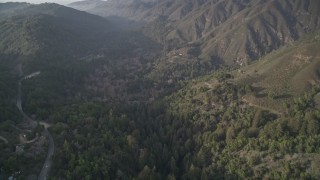 AXSF03_103 - 5K aerial stock footage Flying over Pfeiffer Big Sur State Park, Big Sur, California