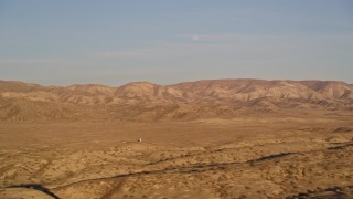 AXSF17_044 - 5K aerial stock footage of a wide view of the Temblor Range, San Luis Obispo County, California