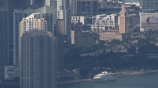 CAP_020_046 - HD stock footage aerial video of the city's skyscrapers, Miami, Florida
