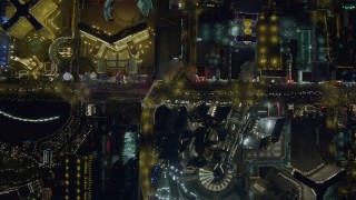 DCA03_098 - 4K aerial stock footage of a bird's eye view of Las Vegas Boulevard, Nevada Night