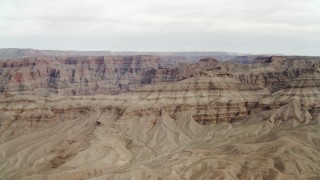 DCA04_018 - 4K aerial stock footage of approaching western side of Grand Canyon, Arizona