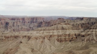 DCA04_020 - 4K aerial stock footage of panning across Grand Canyon, Arizona