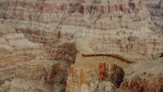 DCA04_022 - 4K aerial stock footage of rock formations in Grand Canyon, Arizona